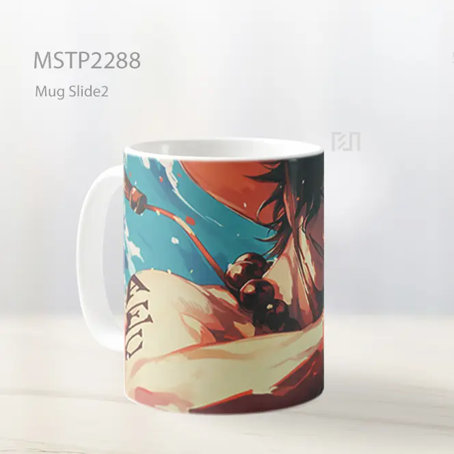 One Piece Senyum Portgas D Ace Mug MSTP2288 - All-side / Desain