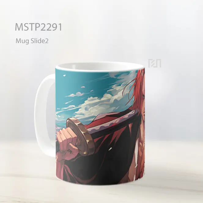 One Piece Shanks Dengan Pedang Mug MSTP2291 - All-side / Desain