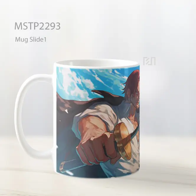 One Piece Shanks Mengayunkan Pedang Mug MSTP2293 - All-side / Desain