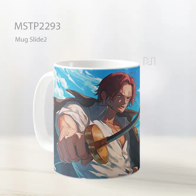 One Piece Shanks Mengayunkan Pedang Mug MSTP2293 - All-side / Desain