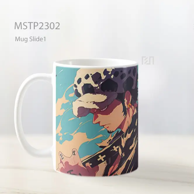 One Piece Trafalgar Law Tatapan Fokus Mug MSTP2302 - All-side / Desain