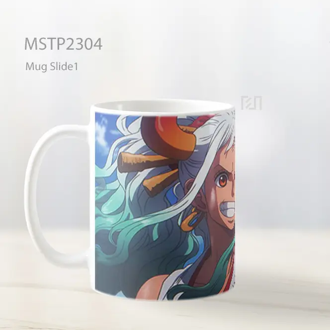 One Piece Yamato Senyum Penuh Tekad Mug MSTP2304 - All-side / Desain