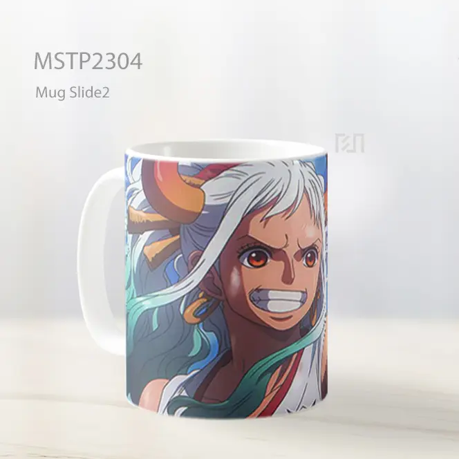 One Piece Yamato Senyum Penuh Tekad Mug MSTP2304 - All-side / Desain