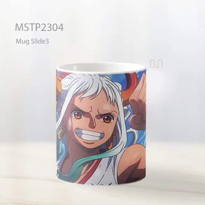 One Piece Yamato Senyum Penuh Tekad Mug MSTP2304 - All-side / Desain