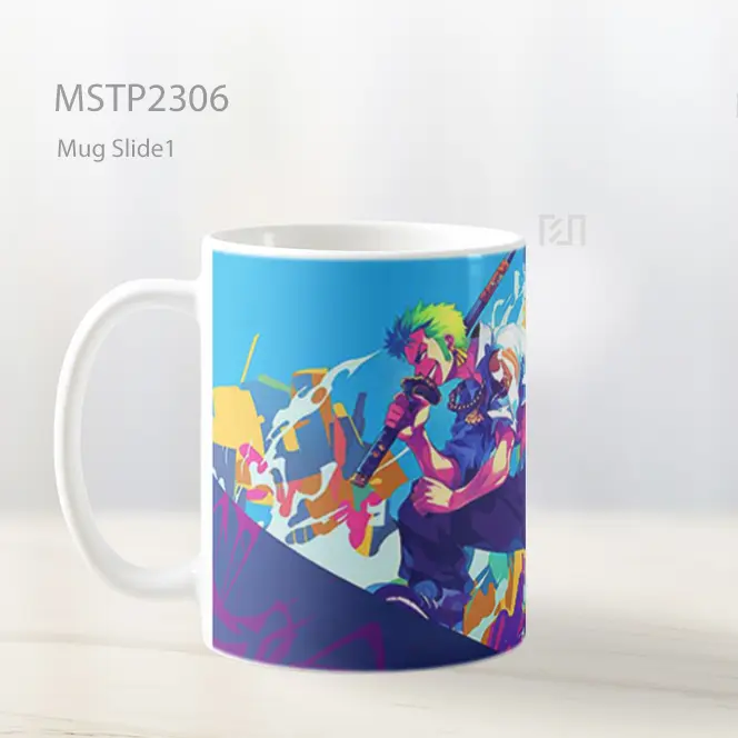 One Piece Zoro Berwarna Mug MSTP2306 - All-side / Desain