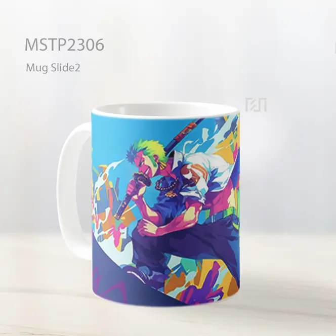One Piece Zoro Berwarna Mug MSTP2306 - All-side / Desain