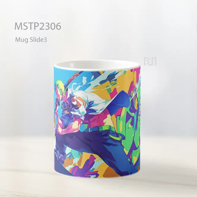 One Piece Zoro Berwarna Mug MSTP2306 - All-side / Desain