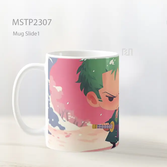 One Piece Zoro Chibi Quest Musim Dingin Mug MSTP2307 - All-side / Desain