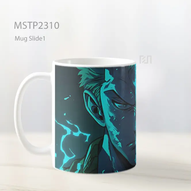 One Piece Zoro Split Face Mug MSTP2310 - All-side / Desain