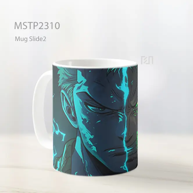 One Piece Zoro Split Face Mug MSTP2310 - All-side / Desain