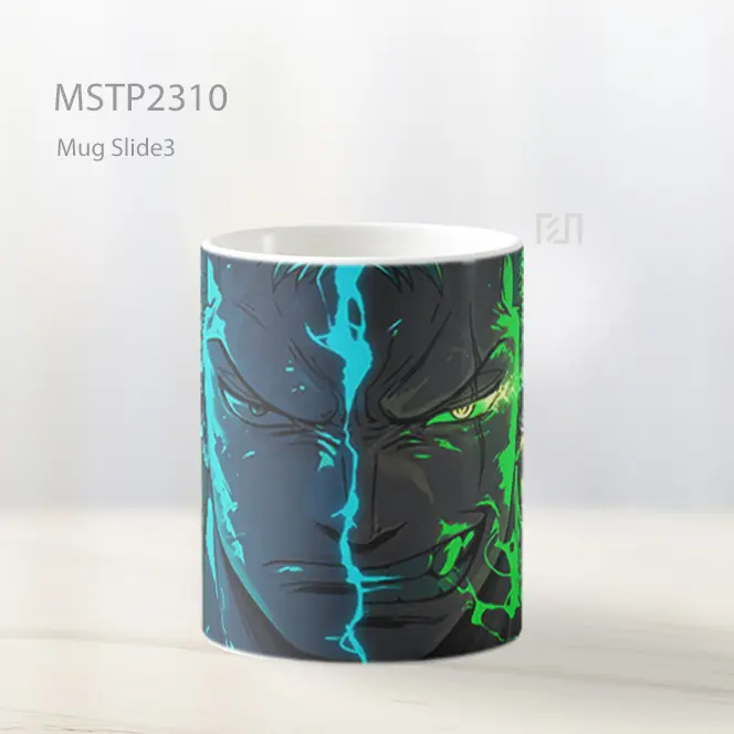 One Piece Zoro Split Face Mug MSTP2310 - All-side / Desain