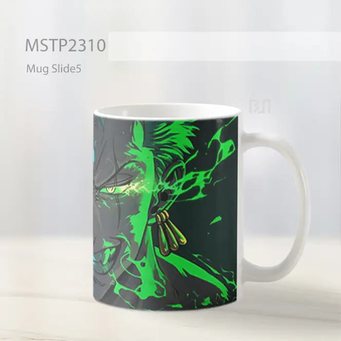 One Piece Zoro Split Face Mug MSTP2310 - All-side / Desain