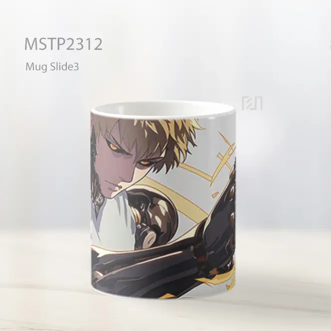 One Punch Man Cyborg Ultimate Power Mug MSTP2312 - All-side / Desain