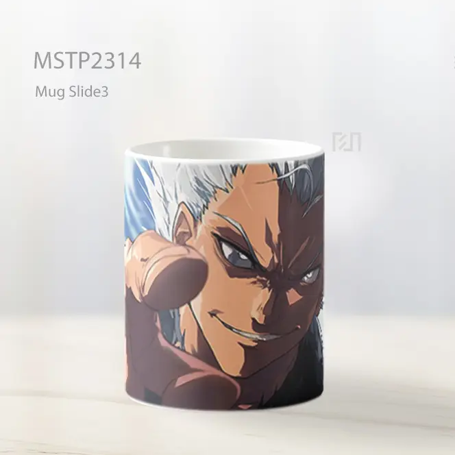 One Punch Man Garou Pose Pertarungan Mug MSTP2314 - All-side / Desain