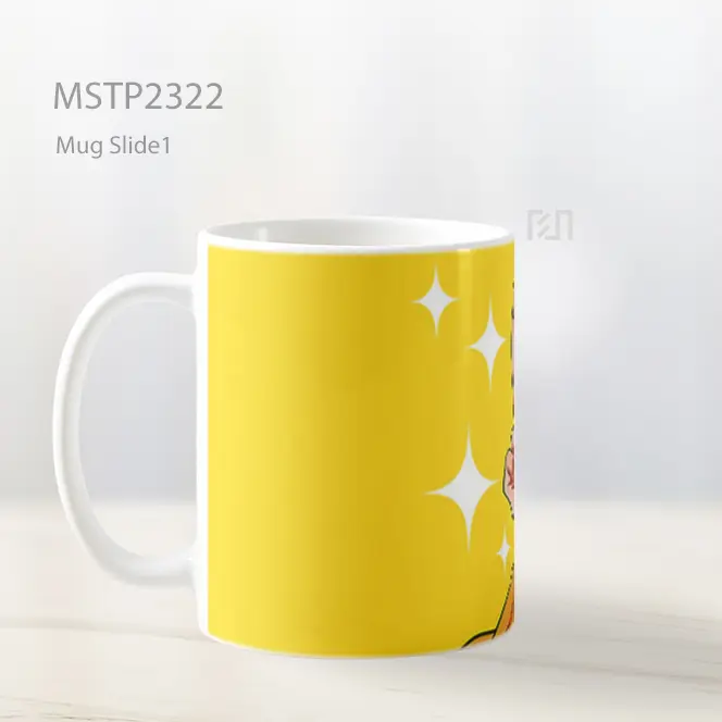 One Punch Man Saitama Lucu Kuning Mug MSTP2322 - All-side / Desain