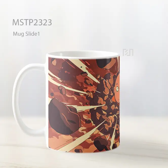 One Punch Man Saitama Meteor Shower Mug MSTP2323 - All-side / Desain