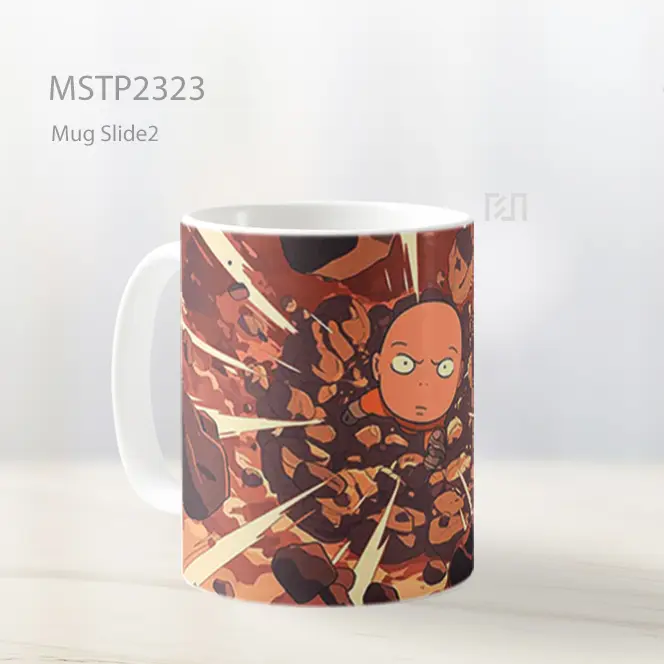 One Punch Man Saitama Meteor Shower Mug MSTP2323 - All-side / Desain