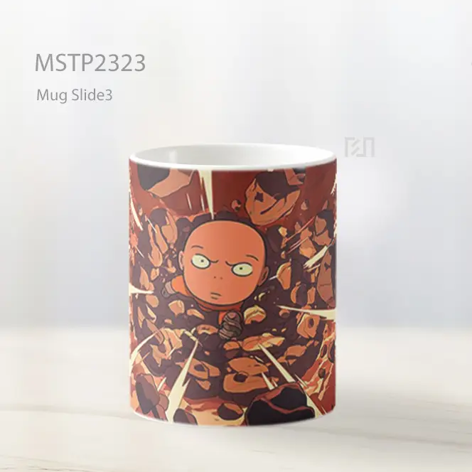 One Punch Man Saitama Meteor Shower Mug MSTP2323 - All-side / Desain