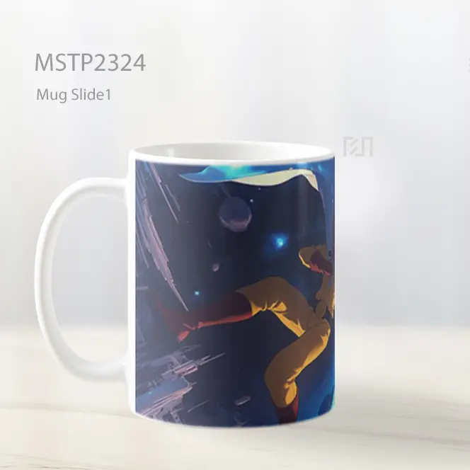 One Punch Man Saitama Petualangan Luar Angkasa Mug MSTP2324 - All-side / Desain