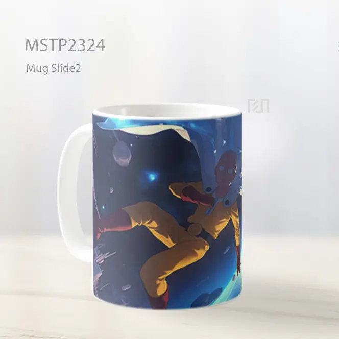 One Punch Man Saitama Petualangan Luar Angkasa Mug MSTP2324 - All-side / Desain