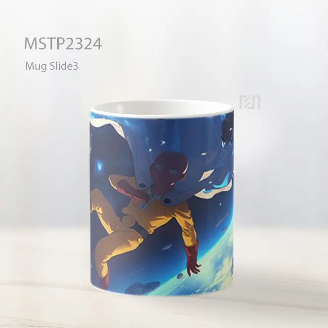 One Punch Man Saitama Petualangan Luar Angkasa Mug MSTP2324 - All-side / Desain