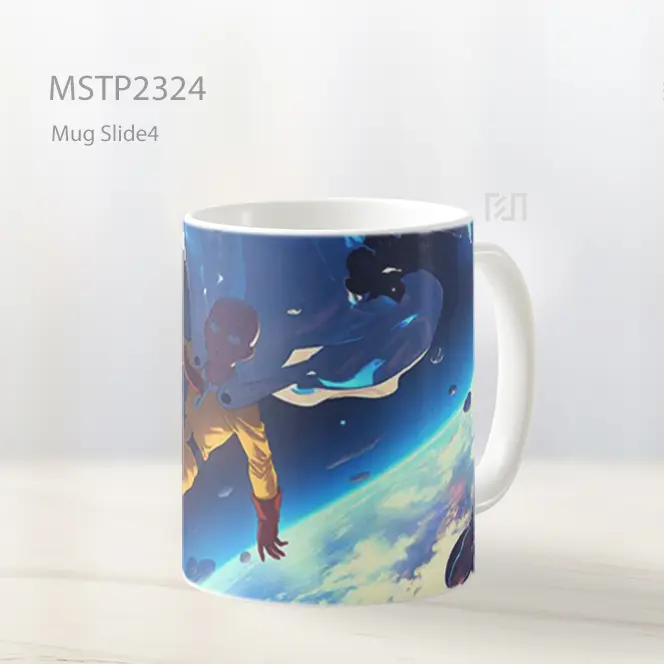 One Punch Man Saitama Petualangan Luar Angkasa Mug MSTP2324