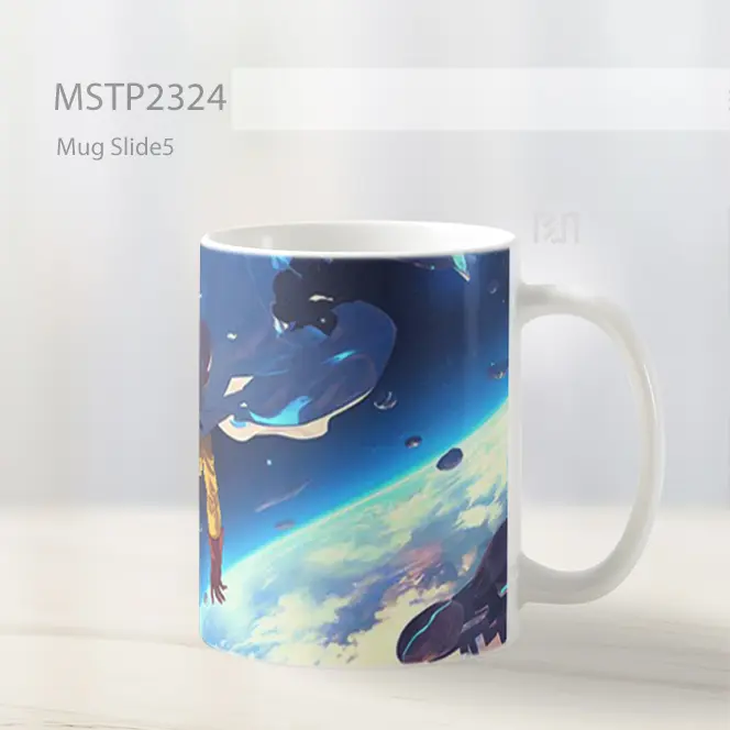 One Punch Man Saitama Petualangan Luar Angkasa Mug MSTP2324 - All-side / Desain