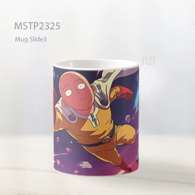 One Punch Man Saitama Terbang Galaksi Mug MSTP2325 - All-side / Desain