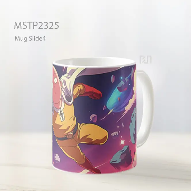 One Punch Man Saitama Terbang Galaksi Mug MSTP2325
