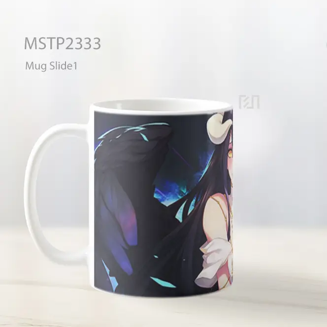 Overlord Albedo Elegan Sayap Gelap Mug MSTP2333 - All-side / Desain