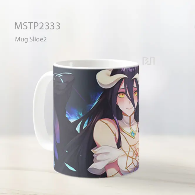 Overlord Albedo Elegan Sayap Gelap Mug MSTP2333 - All-side / Desain