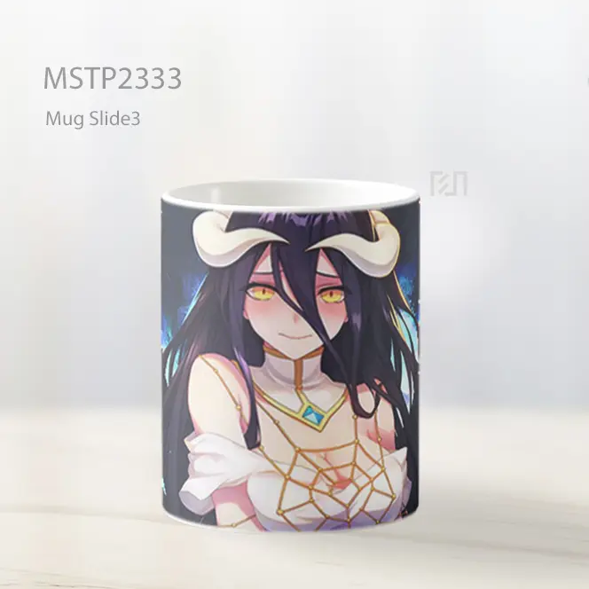 Overlord Albedo Elegan Sayap Gelap Mug MSTP2333 - All-side / Desain