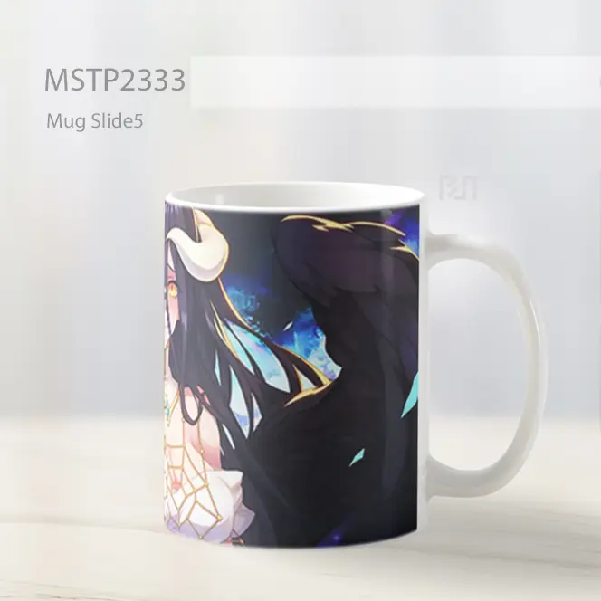 Overlord Albedo Elegan Sayap Gelap Mug MSTP2333 - All-side / Desain