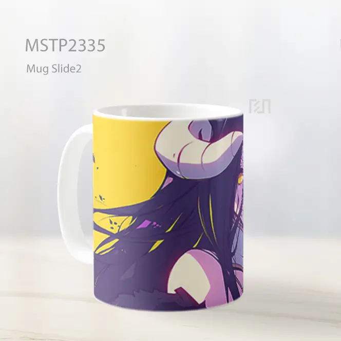 Overlord Albedo Latar Kuning Mug MSTP2335 - All-side / Desain