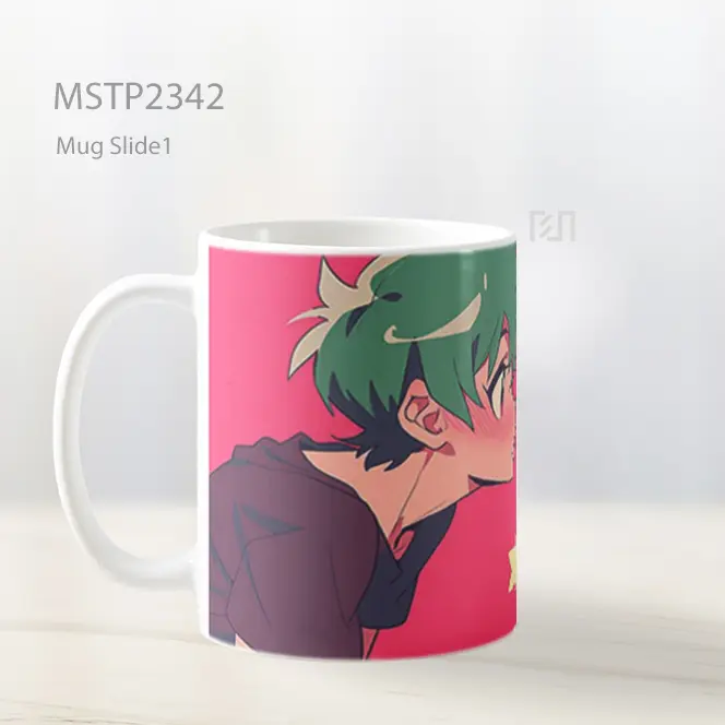 Pasangan Anime Ciuman Mug MSTP2342 - All-side / Desain