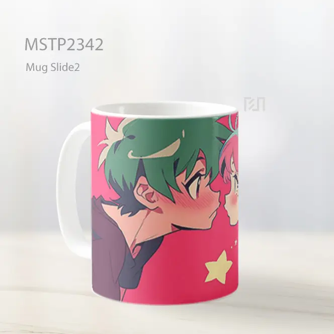 Pasangan Anime Ciuman Mug MSTP2342 - All-side / Desain