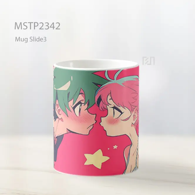Pasangan Anime Ciuman Mug MSTP2342 - All-side / Desain