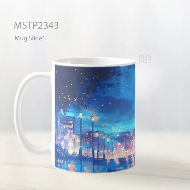Pasangan Anime Di Hujan Mug MSTP2343 - All-side / Desain