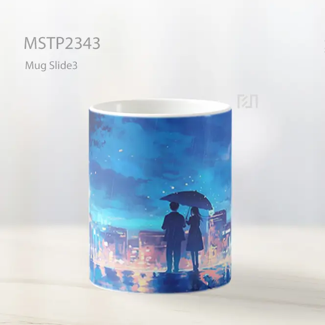 Pasangan Anime Di Hujan Mug MSTP2343 - All-side / Desain
