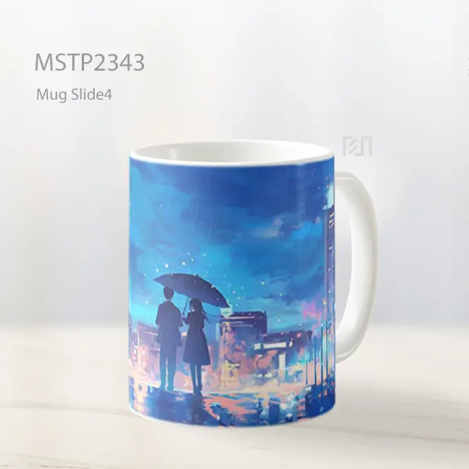 Pasangan Anime Di Hujan Mug MSTP2343