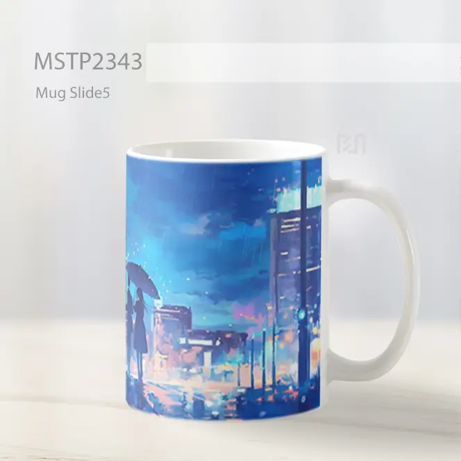 Pasangan Anime Di Hujan Mug MSTP2343 - All-side / Desain