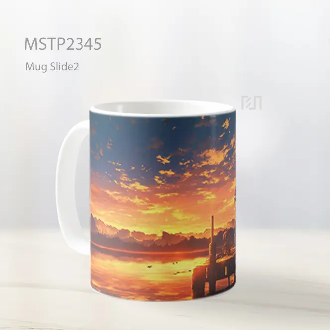 Pasangan Anime Refleksi Air Mug MSTP2345 - All-side / Desain