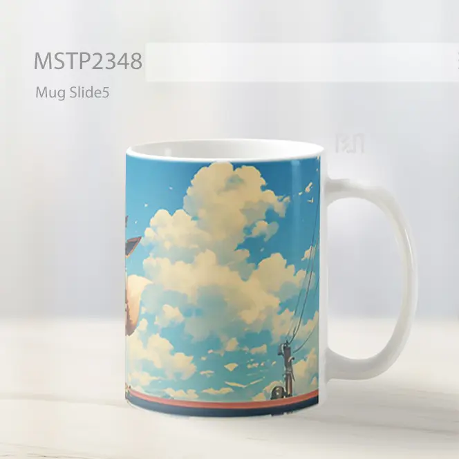 Pelatih Pokemon Memegang Eevee Anime Mug MSTP2348 - All-side / Desain