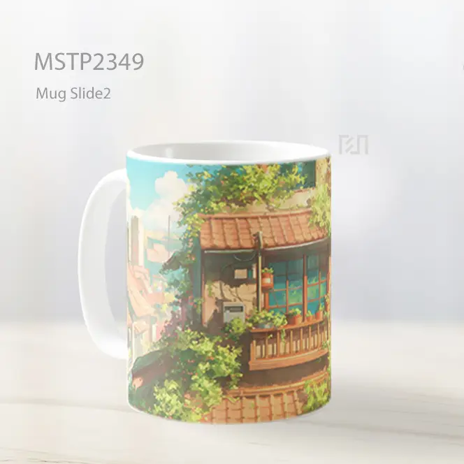 Pemandangan Anime Estetis Mug MSTP2349 - All-side / Desain