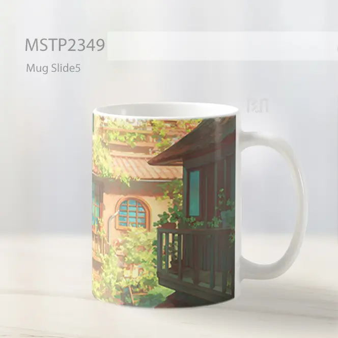 Pemandangan Anime Estetis Mug MSTP2349 - All-side / Desain