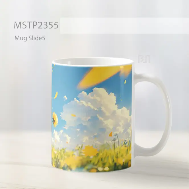 Pichu Biji Fluffy Ceria Mug MSTP2355 - All-side / Desain