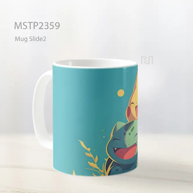 Pikachu And Bulbasaur Lucu Mug MSTP2359 - All-side / Desain
