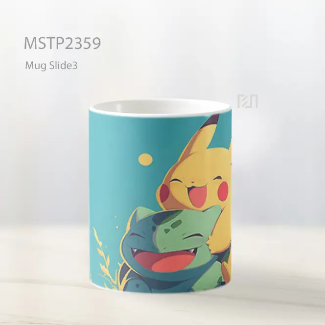 Pikachu And Bulbasaur Lucu Mug MSTP2359 - All-side / Desain