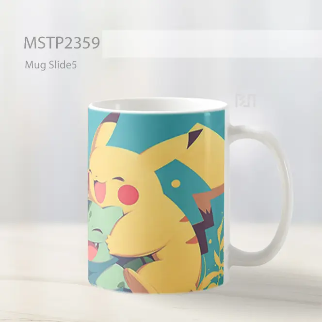 Pikachu And Bulbasaur Lucu Mug MSTP2359 - All-side / Desain