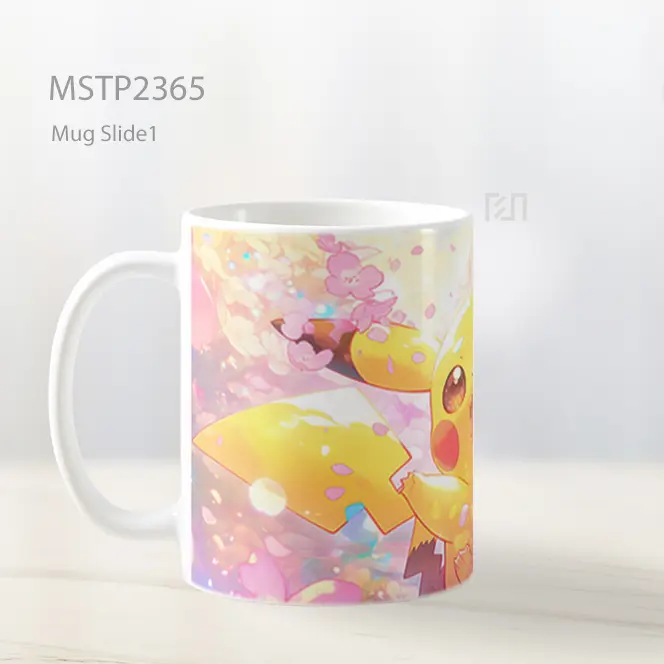 Pikachu Bahagia Pokemon Mug MSTP2365 - All-side / Desain